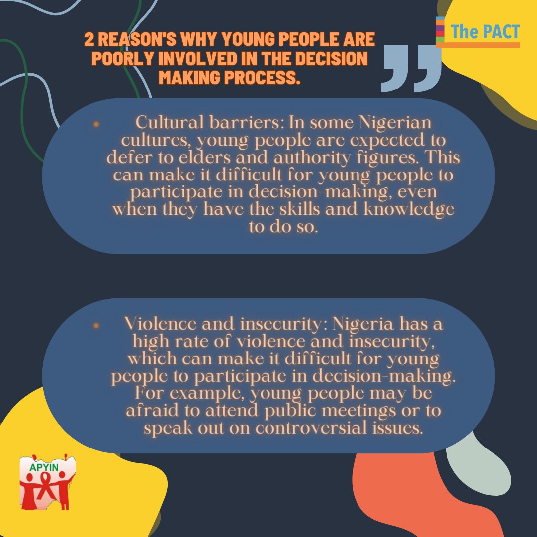 adeiza_umoru's tweet photo. Young people deserve a seat at the table. Let's make sure they have a voice in decision-making.
Together, we can create a more inclusive and democratic Nigeria where young people have a voice in the decisions that affect their lives.
#uprootscorecard
#theyouthpact
#apyin
#AYP https://t.co/ASWe10xA2p