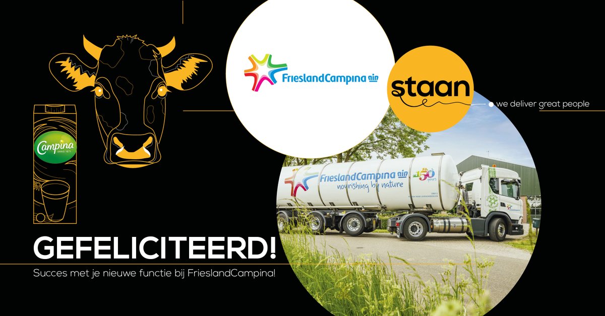 𝐔𝐧𝐥𝐞𝐚𝐬𝐡 𝐲𝐨𝐮𝐫 𝐧𝐚𝐭𝐮𝐫𝐞!🐮 Met trots delen wij dat Menno Zaane is gestart bij @FrieslndCampina. Wij wensen je veel plezier in je nieuwe functie als Manager Accounting & Control bij deze internationale opererende zuivelcoöperatie!