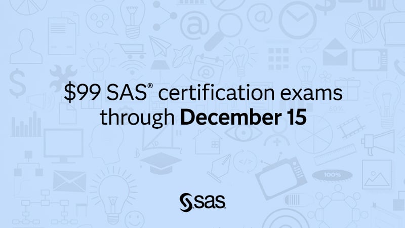 hollandnumerics's tweet photo. You’ve got the skills. Now get the SAS certification to prove it. 📢 Limited time offer: $99 SAS® Certification Exams. 📅 Take your exam by December 15, 2023, to take advantage of this offer.
#SASAdvocacyProgram
#SASAnalyticsExplorers https://t.co/4fBGEbZfPE https://t.co/e8uekuA3R1
