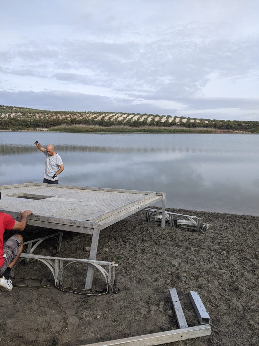 Kicking off our two week coring campaign and DECADAL research group meetings at Laguna de Zoñar this morning. Excited to get set up and extract some mud!