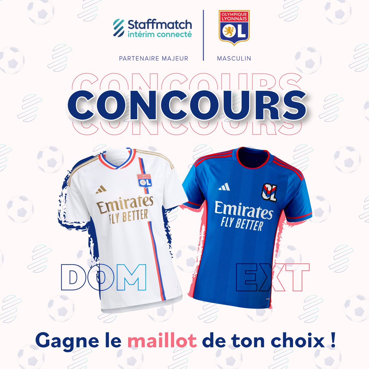 🚨 CONCOURS 🎉 Avec Staffmatch, tente de remporter le maillot de ton choix🥳 Pour participer : 1️⃣ Liker le post 2️⃣ Suivre le compte Instagram @staffmatch 3️⃣ Identifier 2 amis en commentaire instagram.com/p/CyV88F6s7eT/… #TeamOL #OL #Concours #Jeuconcours #Ligue1UberEat #OLCF63