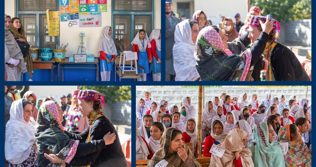 CanHCPakistan's tweet photo. HC @Scanlon_Leslie & @UNDP_Pakistan' Resident Representative @samuelrizk joined hands to inaugurate the 🇨🇦Canada-funded Government Girls’ High School in #Brep Chitral, rebuilt after the #PakistanFloods in 2022. @UNDP_Pakistan & @UNICEF_Pakistan, strengthened..... + 👇 https://t.co/uE41Wv8YTK