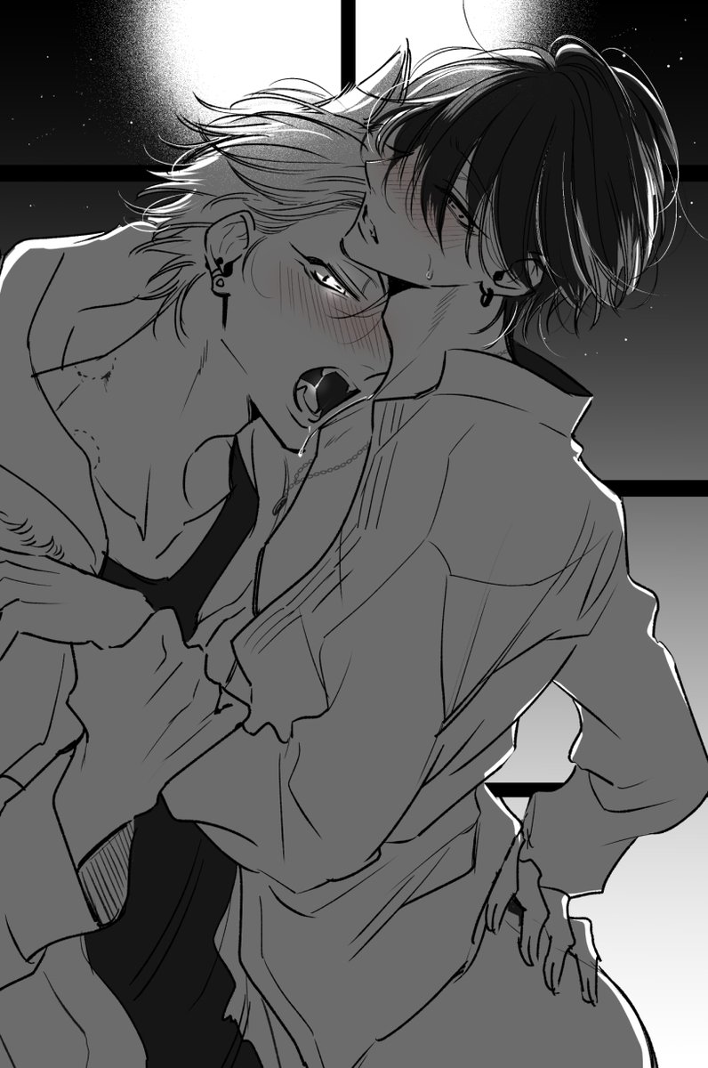 「持ちつ持たれつの狼男×吸血鬼パロ#創作BL #ヤリてつ 」|ととふみ🐈ヤリてつ②巻発売中のイラスト