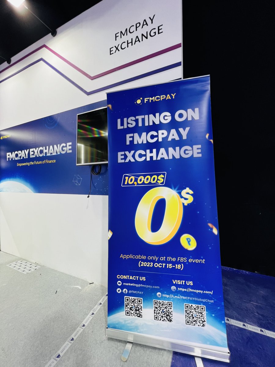 FMCPay's tweet photo. ⁉️ Have you checked in with #FMCPAY yet?
🔥 The atmosphere at the event is heating up like never before 

😍 Visit FMCPAY booth H8-A05 and be part of the excitement!

#FMCPAY #FutureBlockchainSummit #Web3 #NFTs #Metaverse #Gaming #Dubai #FBSummit #FBS2023 https://t.co/3lOBi1Dwr6