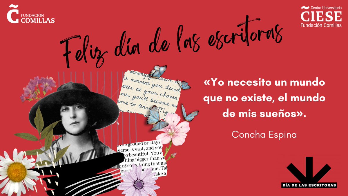 FundComillas's tweet photo. 🟣¡Hoy se celebra el Día de las escritoras! Nos unimos a la iniciativa de la @bne_biblioteca y compartimos una frase de una de las escritoras cántabras más conocidas ¿Cuál es tu escritora o frase favorita de ella?
#Díadelasescritoras #ConchaEspina #CEISE #FundaciónComillas https://t.co/GOMh91CYFN