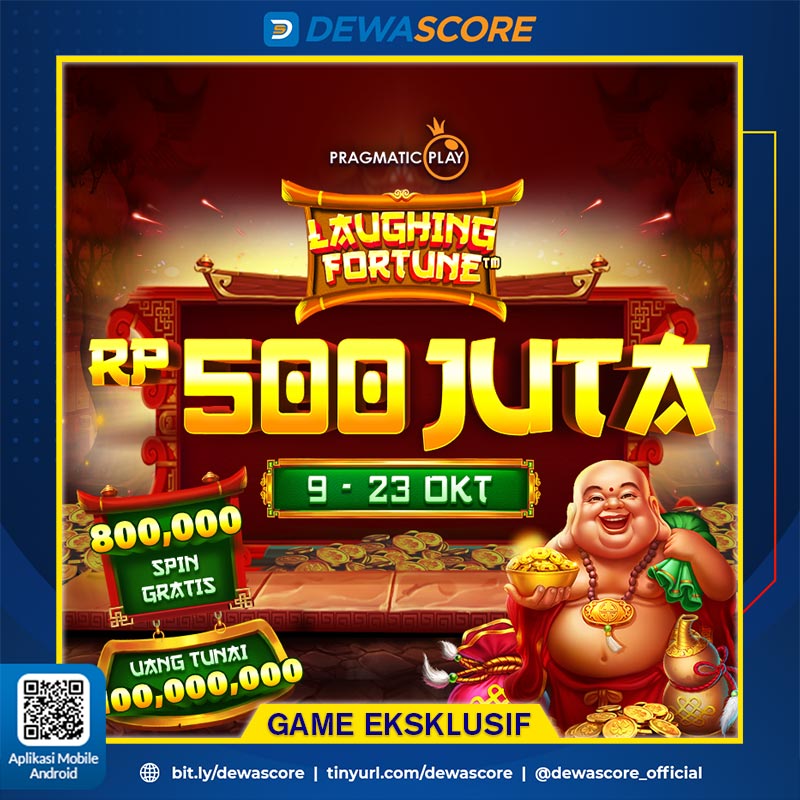 ofc_dewascore's tweet photo. Wahhh ada apa ini?? Kali ini sudah hadir game eksklusif dari Pramatic Play dalam Laughing Fortune hanya di DEWASCORE🚀💰Jangan lewatkan kesempatanmu sekarang juga untuk memenangkan total hadiah RP 500.000.000 yang berlangsung dari 9 - 23 Oktober 2023. https://t.co/MQ2YyI4kuo