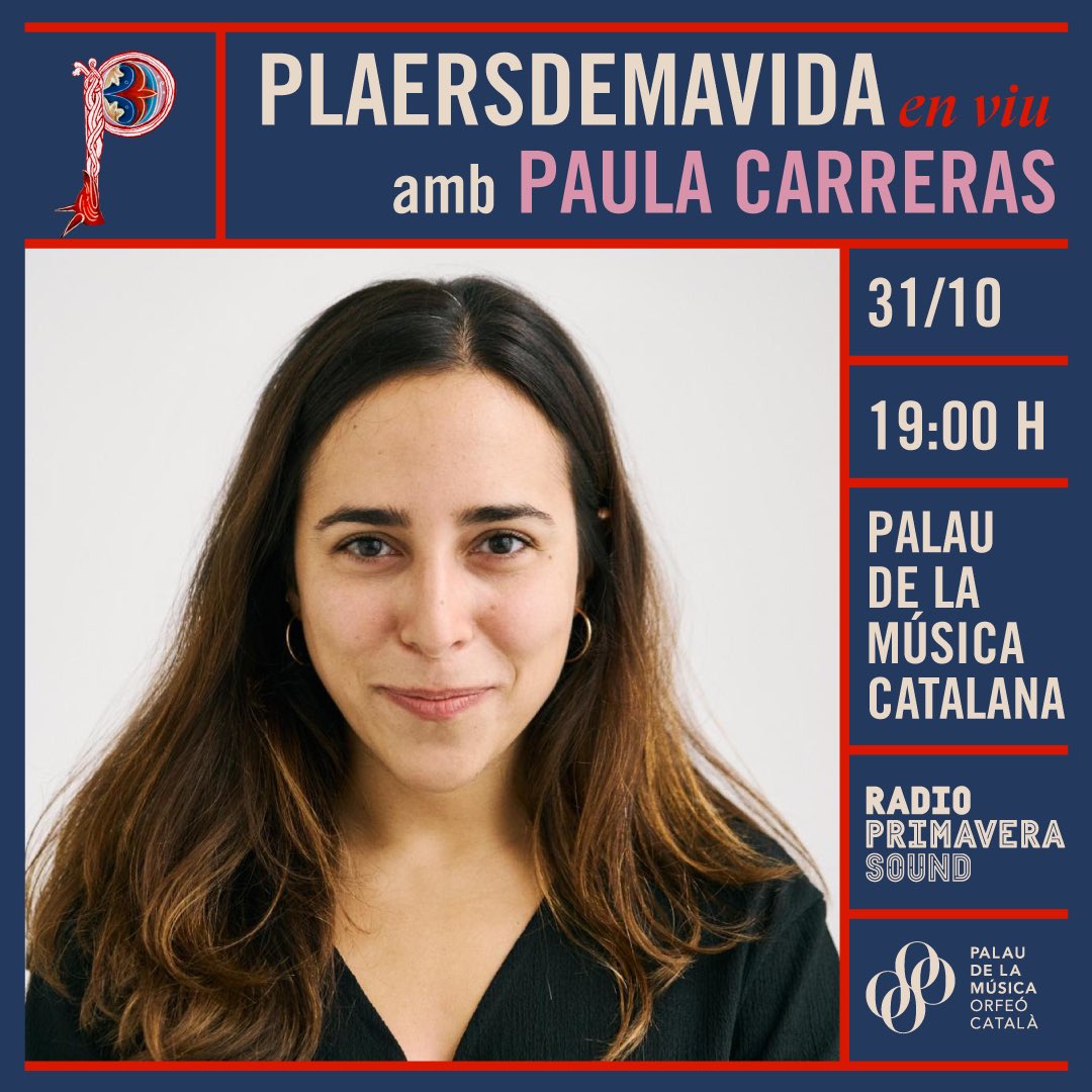 RadioPrimavera_'s tweet image. Un @plaersdemavida fent el mos abans de veure Sweeney Todd al @palaumusicacat? Sí, gràcies🥂💌

El 31 d’octubre la @paulacarreras, la @salicrunette, el @Christianmachio i el @nilmartinlopez seràn a la Sala d’Assaig de l’@orfeo_catala fent prèvia amb els més fans dels musicals🎭🗝️
