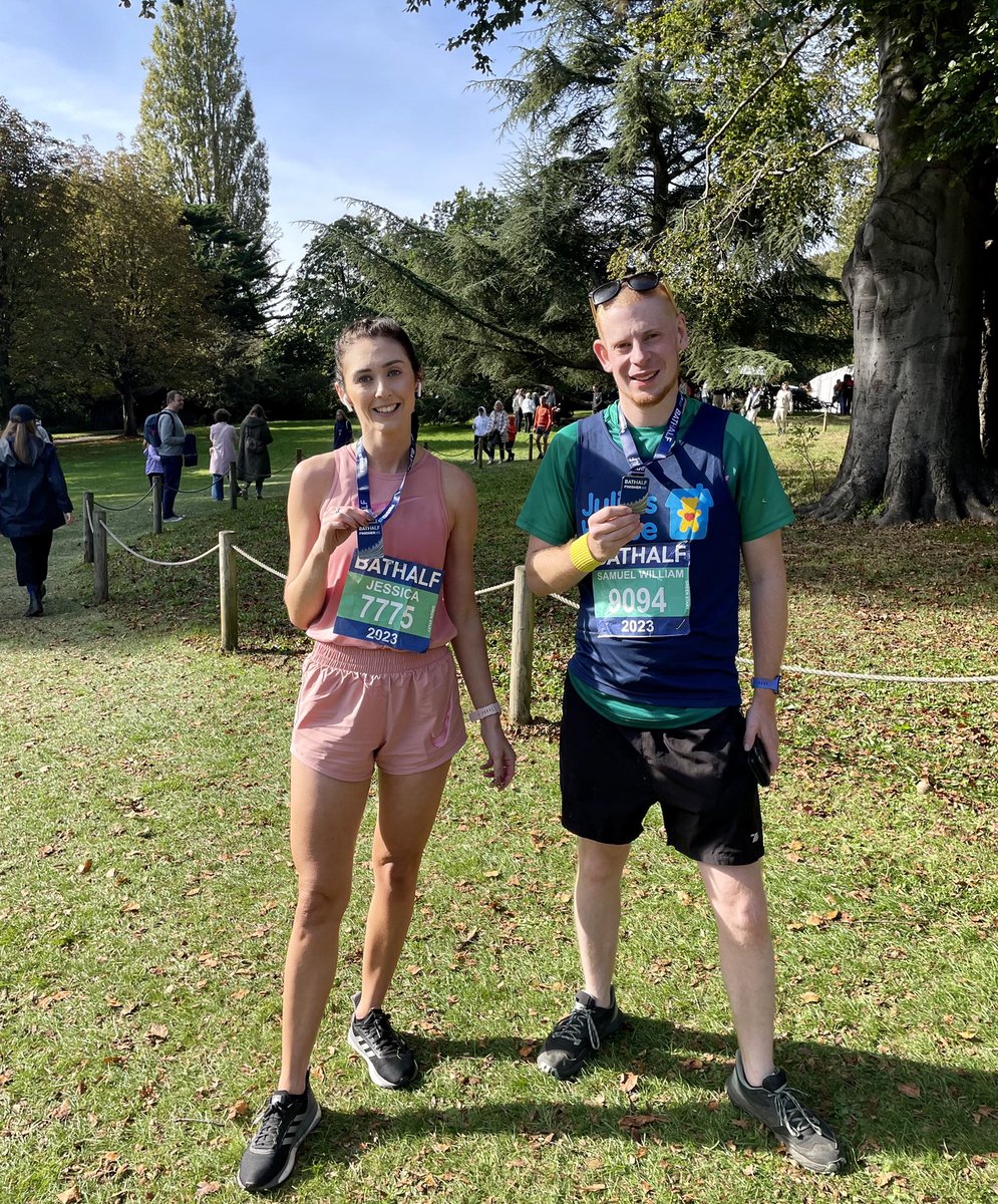 Awdry1750's tweet image. A huge congratulations to Jessica Field and Sam Hardy from our Wills, Tax &amp;amp; Probate team for completing the @bathhalf marathon yesterday in support of @Julias_House  

A fantastic achievement, well done to you both. 👏 #bathhalf
