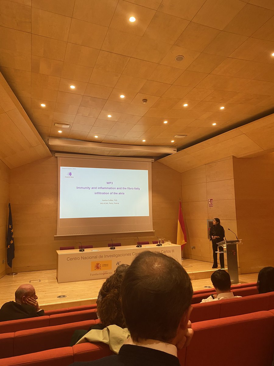 MAESTRIA EU H2020 project (@h2020maestria) on Twitter photo <a href="/HatemStephane/">Stephane N Hatem</a> <a href="/afnet_ev/">AFNET</a> <a href="/Charis_Oxford/">Charis Antoniades</a> <a href="/Sorbonne_Univ_/">Sorbonne Université</a> <a href="/Pharma_UniDUE/">Institute of Pharmacology</a> <a href="/FilgueirasRama/">David Filgueiras Rama</a> <a href="/MaastrichtU/">Maastricht University</a> <a href="/patrick_ellinor/">Patrick Ellinor</a> <a href="/broadinstitute/">Broad Institute</a> Following on <a href="/SuffeeM/">Nadine</a> from <a href="/ICAN_Institute/">IHU ICAN</a> presents her work studying the #immune and #inflammatory response in atria
#H2020MAESTRIA
<a href="/afnet_ev/">AFNET</a> <a href="/HatemStephane/">Stephane N Hatem</a> <a href="/afnet_ev/">AFNET</a> <a href="/Charis_Oxford/">Charis Antoniades</a> <a href="/Sorbonne_Univ_/">Sorbonne Université</a> <a href="/Pharma_UniDUE/">Institute of Pharmacology</a> <a href="/FilgueirasRama/">David Filgueiras Rama</a> <a href="/MaastrichtU/">Maastricht University</a> <a href="/patrick_ellinor/">Patrick Ellinor</a> <a href="/broadinstitute/">Broad Institute</a> Following on <a href="/SuffeeM/">Nadine</a> from <a href="/ICAN_Institute/">IHU ICAN</a> presents her work studying the #immune and #inflammatory response in atria
#H2020MAESTRIA
<a href="/afnet_ev/">AFNET</a>