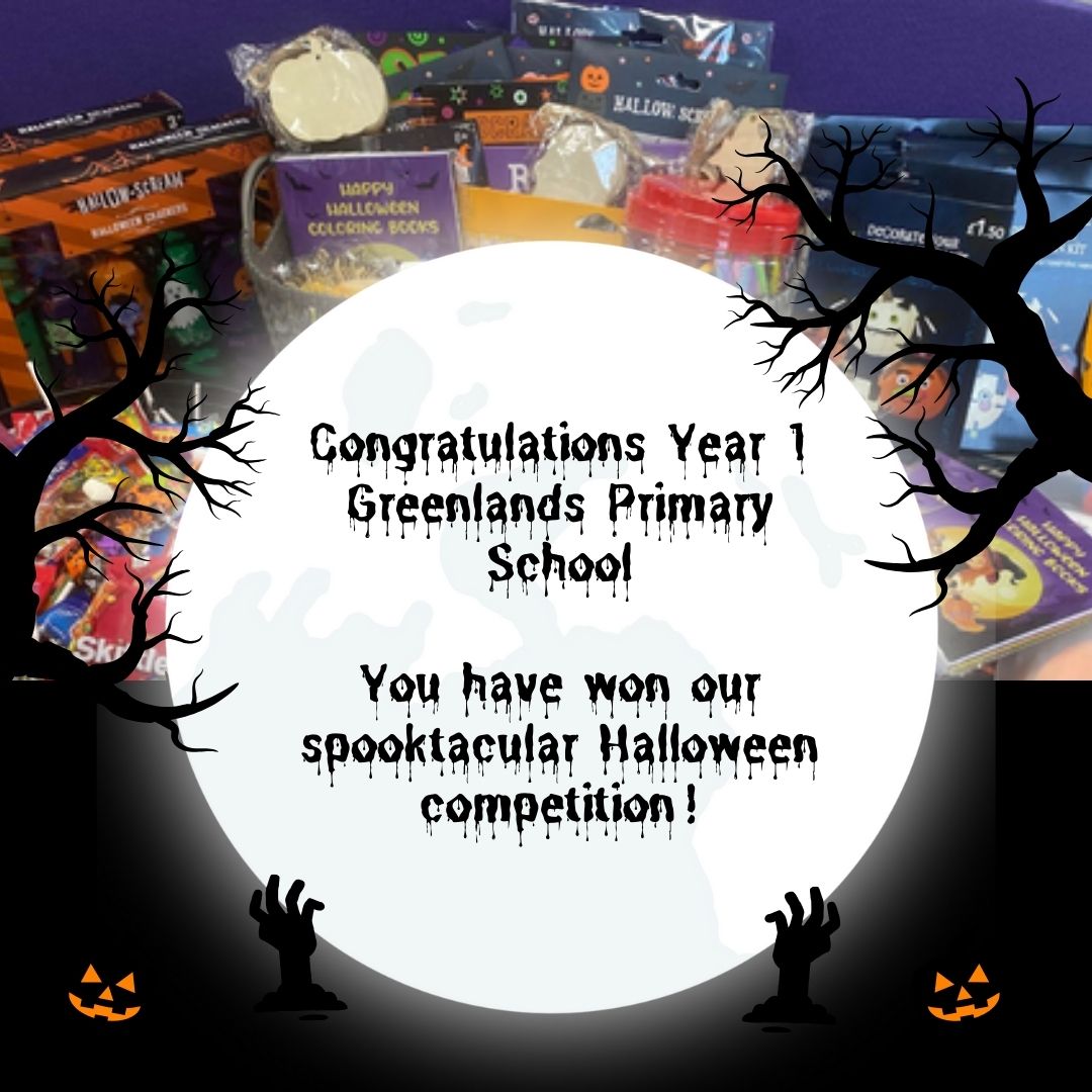 SpencerClarkeUK's tweet image. A big congratulations to Year 1 at Greenlands Primary School as you have won our fangtastic Halloween Hamper!

With over 110 schools entering, the competition was fierce but you are our lucky winners! We will be in touch to drop your prize off!

#competition #halloween