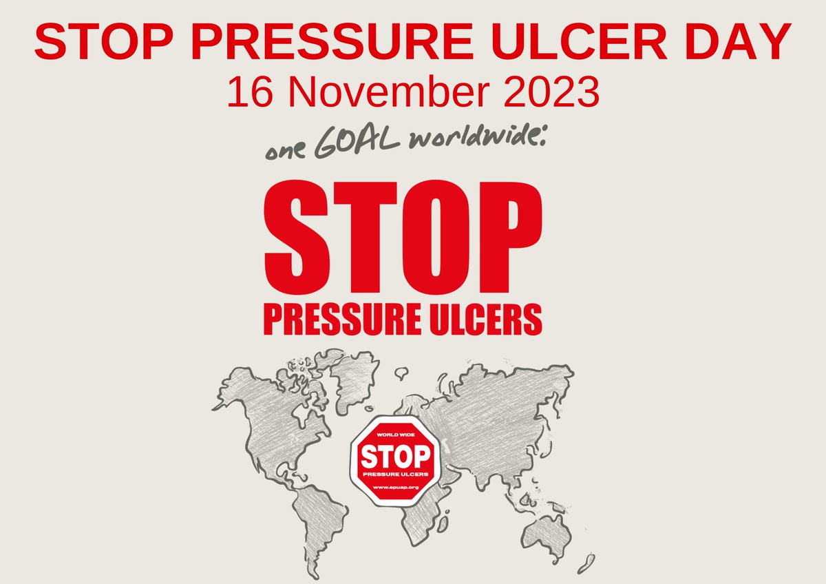 🛑 STOP Pressure Ulcer Day 2023 🛑

Join us this year on 16 November for our annual awareness campaign. Find more info and place order for promotional items 👉 bit.ly/STOP_PU

#stopPUday #stopPUday2023 #EPUAP