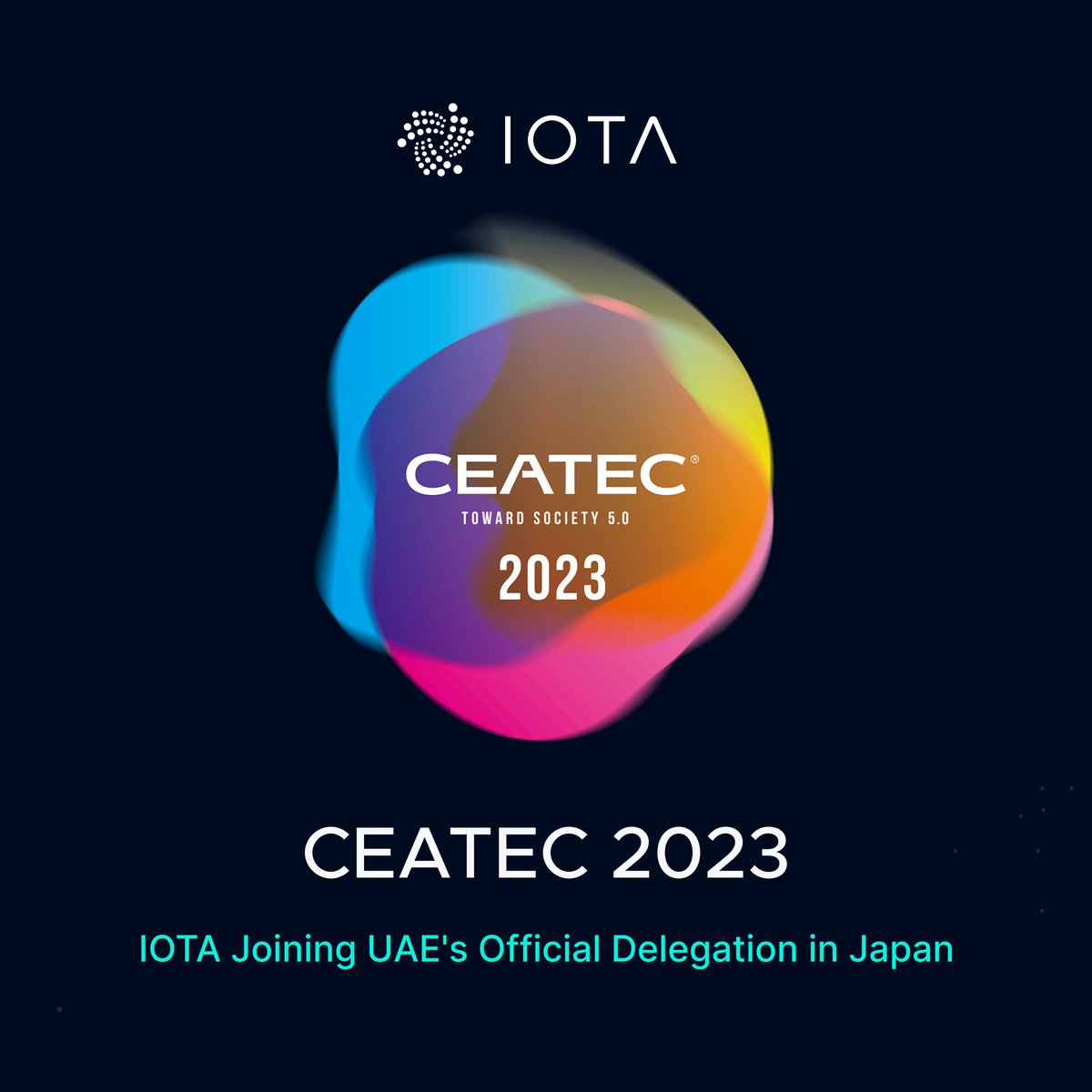 iota's tweet photo. IOTA joins UAE's 🇦🇪 official delegation at @ceatec in Japan 🇯🇵. We're honored to be part of this event, showcasing #IOTA's pioneering role in Web3 innovations. Meet us at the UAE booth to explore IOTA's potential for the global market. 🔗https://t.co/xqXizKmIlj
#CEATEC2023 https://t.co/c5KqQpv4Vr