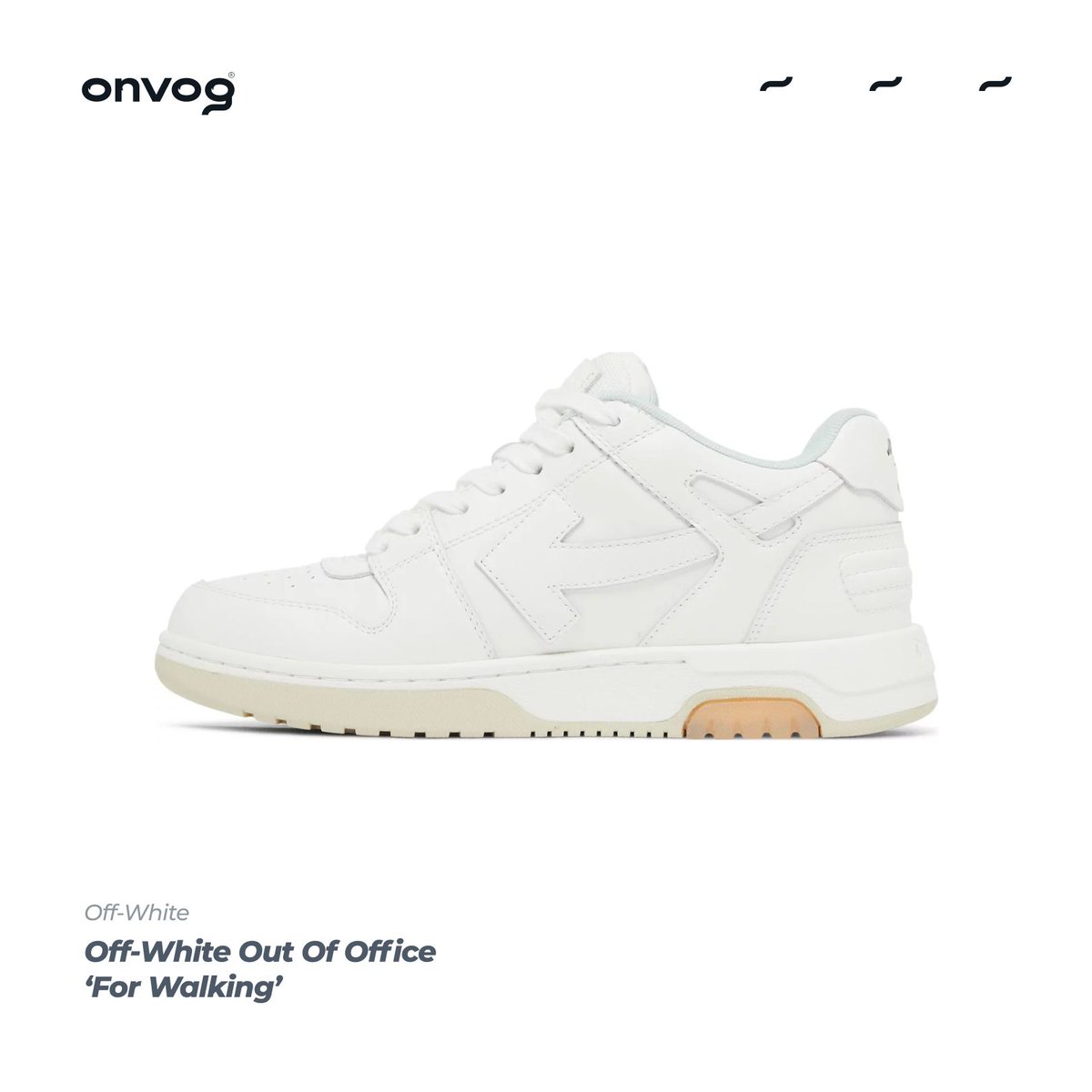 theonvog's tweet photo. Stand out with the Off-White Out Of Office ‘For Walking’ (OWIA259C99LEA002 0110)! Get your pair now at https://t.co/3MV3tItSkd or visit us at https://t.co/qrBNWTQjaF #ONVOG #OffWhite #OutOfOffice #StreetStyle https://t.co/AsdpqtpabE