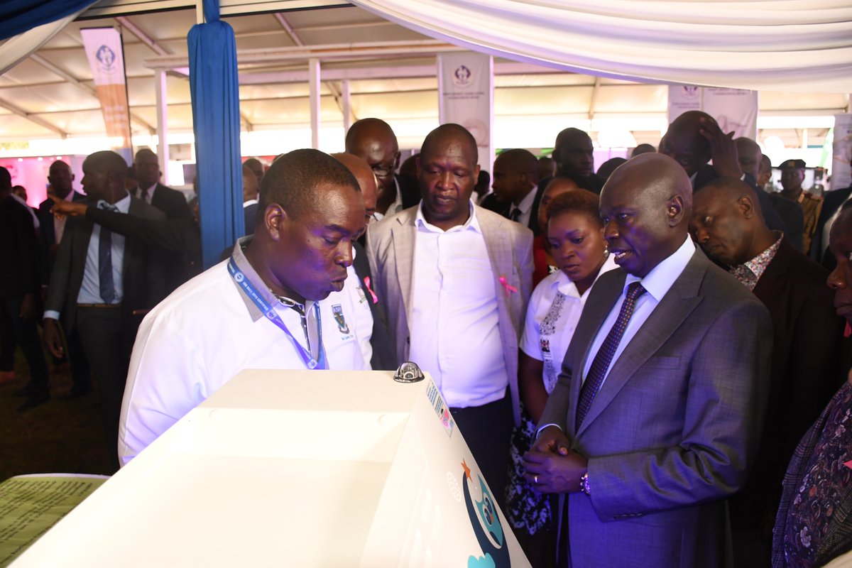 Privileged to have hosted the Deputy President of the Republic of Kenya, H.E. Rigathi Gachagua, EGH at the KNH booth; amplifying the commitment to leave no one behind in the pursuit of Universal Health Coverage. <a href="/rigathi/">Rigathi Gachagua</a> <a href="/Nakhumicha_S/">Nakhumicha S. Wafula E.G.H</a> <a href="/CeoKnh/">CEO KNH</a> <a href="/kamurie1/">Kamuri E. N</a>
