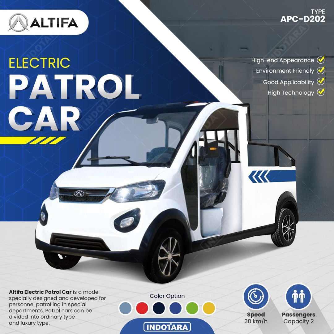 Altifa Electric Patrol Car APC-D202.

.
.
.

#indotara #ptindotarapersada #ptindotara #indotarapersada #altifa #mobilgolf #jualmobilgolf #industrialindonesia #mobilpatroli #patroli #pawpatrol #patrolcar #altifamobilpatroli #jualmobilpatroli