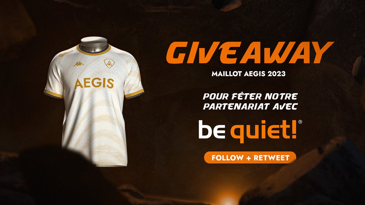 Team_Aegis_'s tweet image. Pour fêter notre partenariat avec @bequietFR, on vous fait gagner le maillot 2023 d'AEGIS !

Pour participer, c'es très simple :
- #Follow @Team_Aegis_ &amp;amp; @bequietFR 
- #RT ce tweet

Tirage au sort le 23/10 ! #ShieldsUp 🩶💛