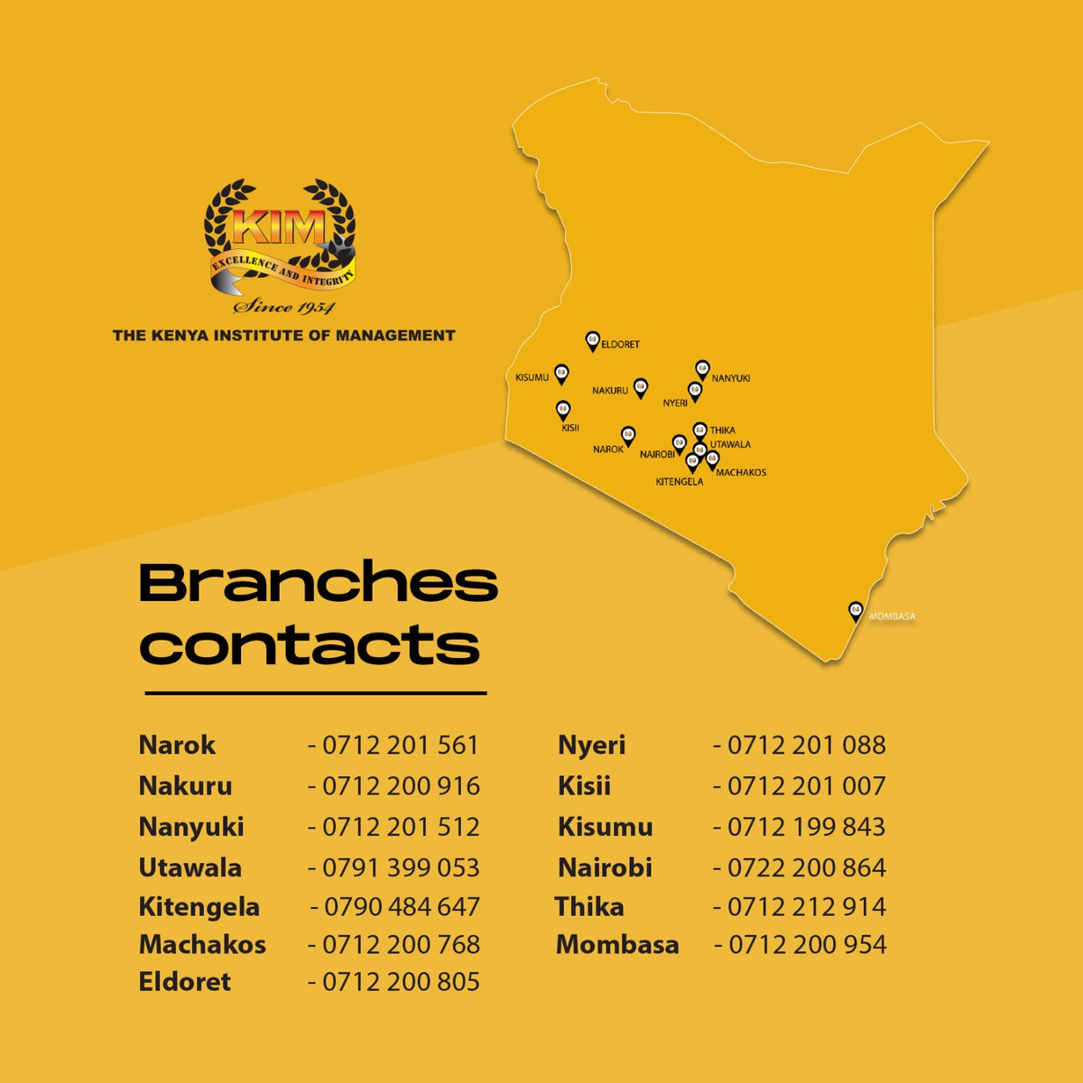KIMKenya's tweet photo. Looking to connect with us? Reach out to any of our branches through the highlighted contacts above! Our doors are open, and we're ready to assist you in your educational journey. 📞✉️ 
#ConnectWithUs #YourEducationYourChoice https://t.co/QdEKLZd3if
