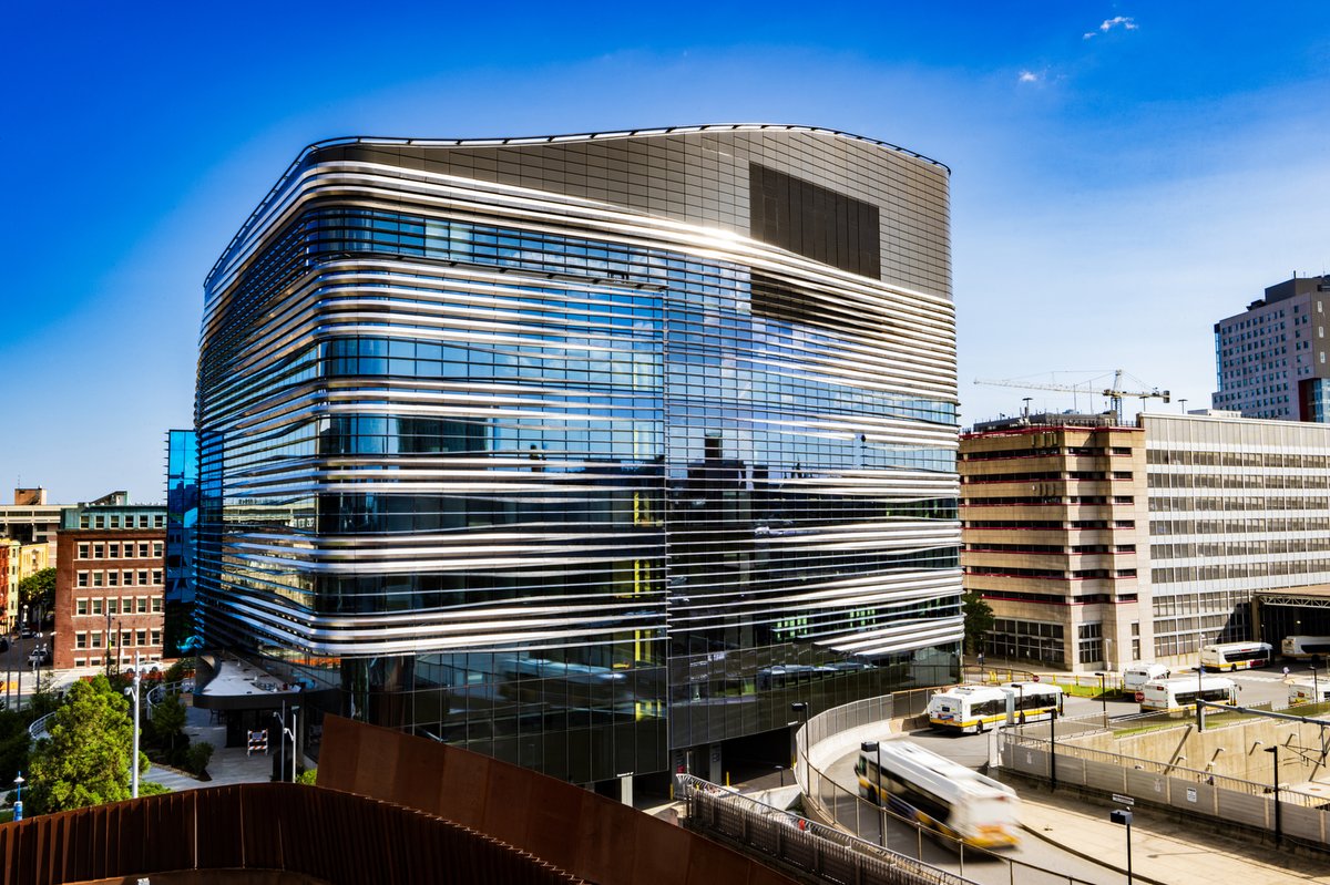 Northeastern's tweet photo. Join us LIVE at 10:00 a.m. to celebrate the grand opening of EXP, a new state-of-the-art #research center on the Boston campus, with speakers @NSF director @DrPanch, @MassGovernor, @MayorWu, and more. 

🎥 WATCH HERE: https://t.co/LD3Bn7yzFd https://t.co/Mf14Ov8qTU