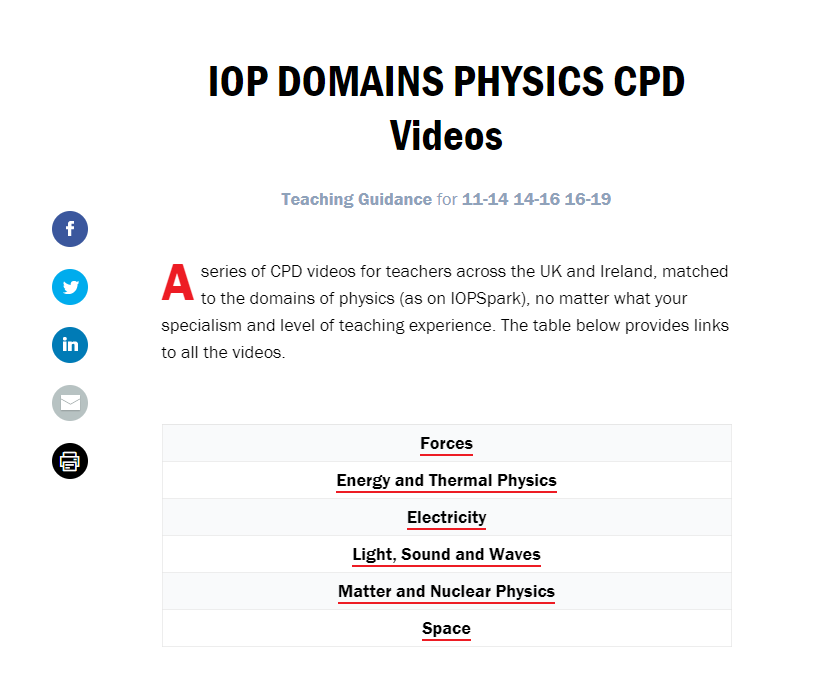 Teaching physics for the first time? Or looking to refresh some ideas? 

Excellent free videos here:
spark.iop.org/iop-domains-ph…