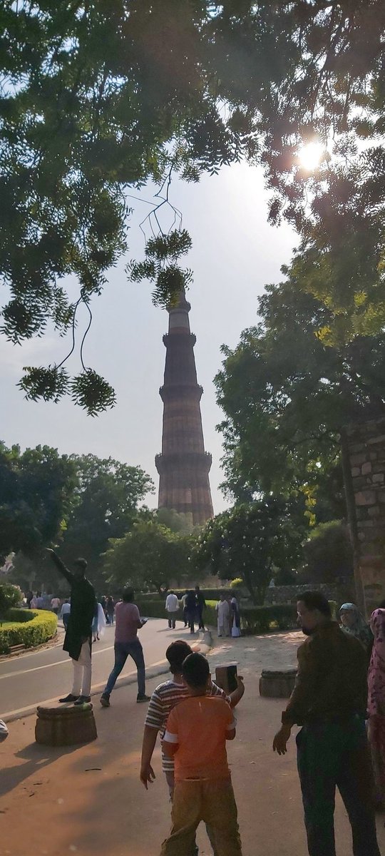 A good start to @UKRI_News 's visit to celebrate the 15th anniversary of @UKRI_India . The Qutab Minar complex is a good place to think of our shared interests in cultural heritage...