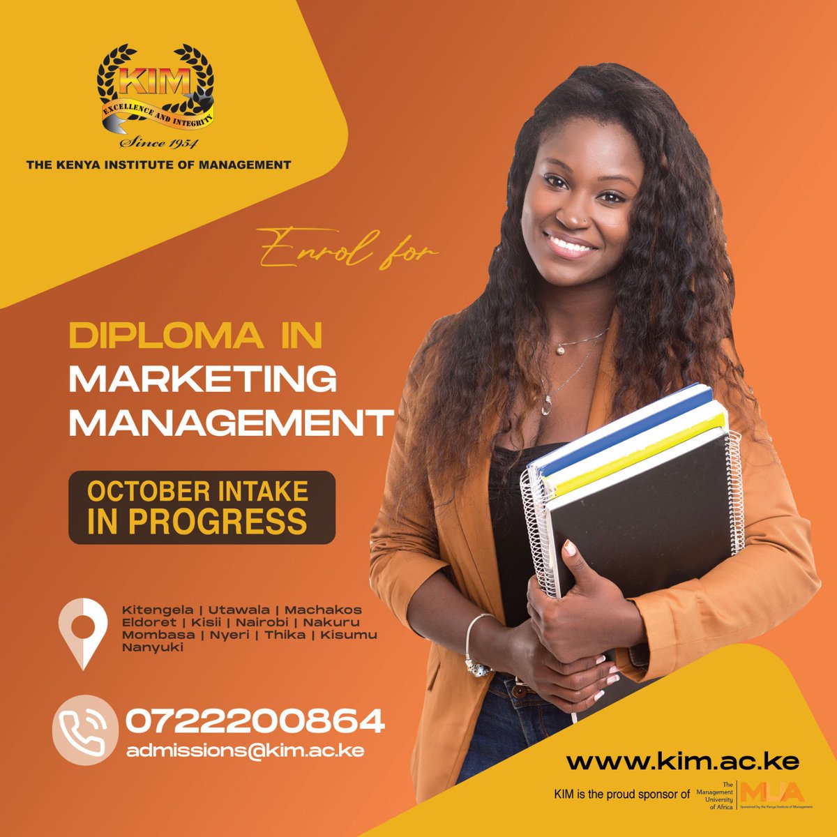 KIMKenya's tweet photo. October is the canvas, and your education is the masterpiece. Start painting your success story with us this October. Join our vibrant school community and let your brilliance shine! 🎨
#octobercanvas #OctoberIntake https://t.co/s6FWekqXYp