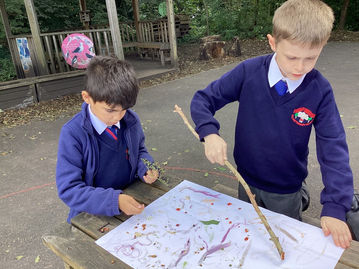 Year 3 stone age art - paint making heapbridge.co.uk/blog/year-3-st…
