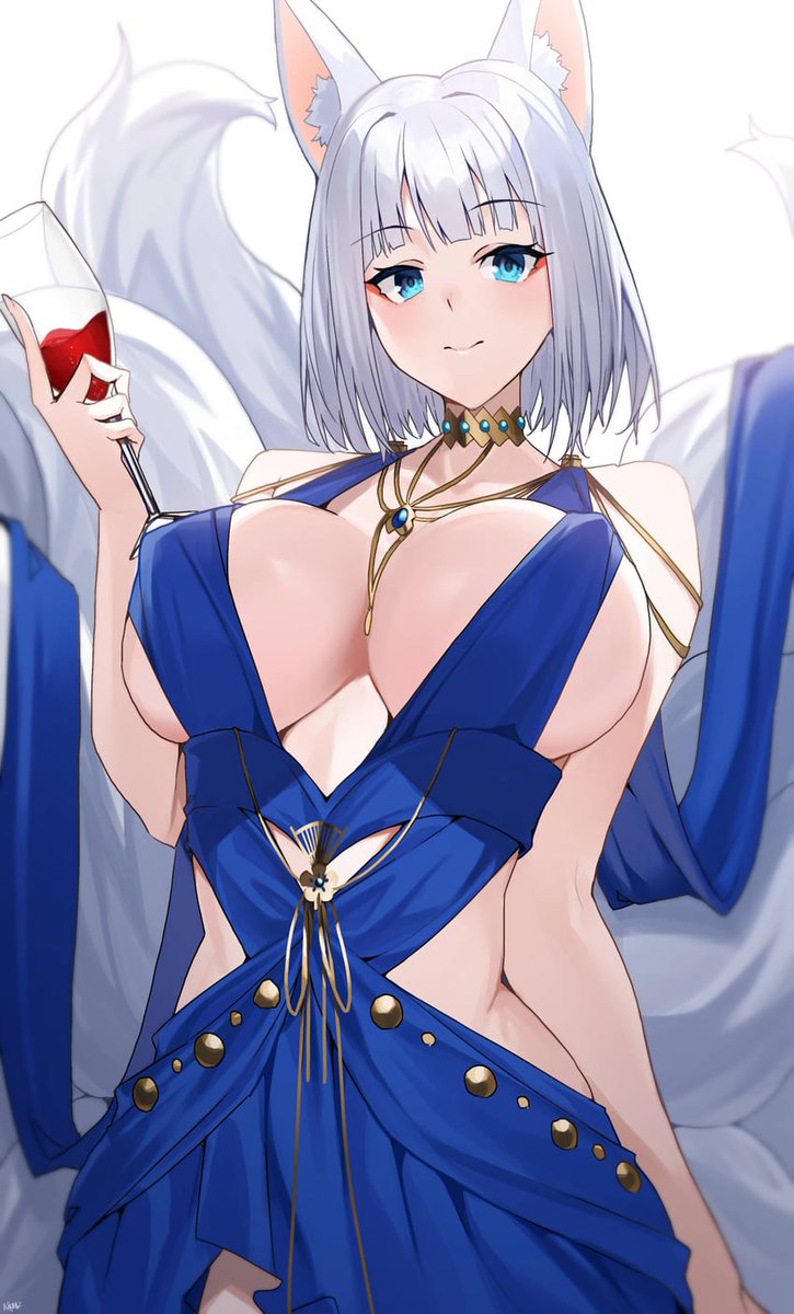 🤍: "fun you say?~ do tell me dear Formidable ~".
Kaga giggled teasingly