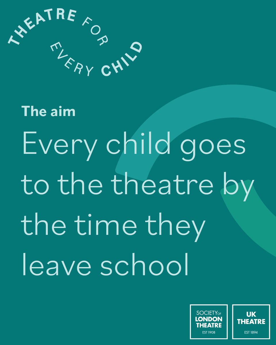 We believe that every child has the right to experience and enjoy our country’s world-leading theatre which is why we are proud to launch the #TheatreForEveryChild  campaign. Help us spread the word by sharing this post and visiting TheatreForEveryChild.org