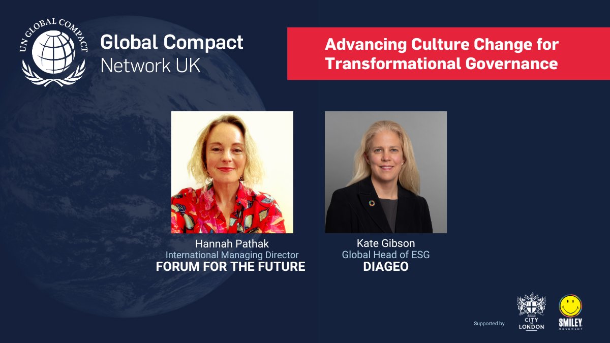 ⏰The fireside chat on advancing culture change for transformational governance starts now. ⏰

Our expert speakers discuss if the ‘G’ in ESG holds the key to real progress on environmental and social sustainability.

➡️ bit.ly/UNGCUKSummitOn…

#UNGCUKSummit23