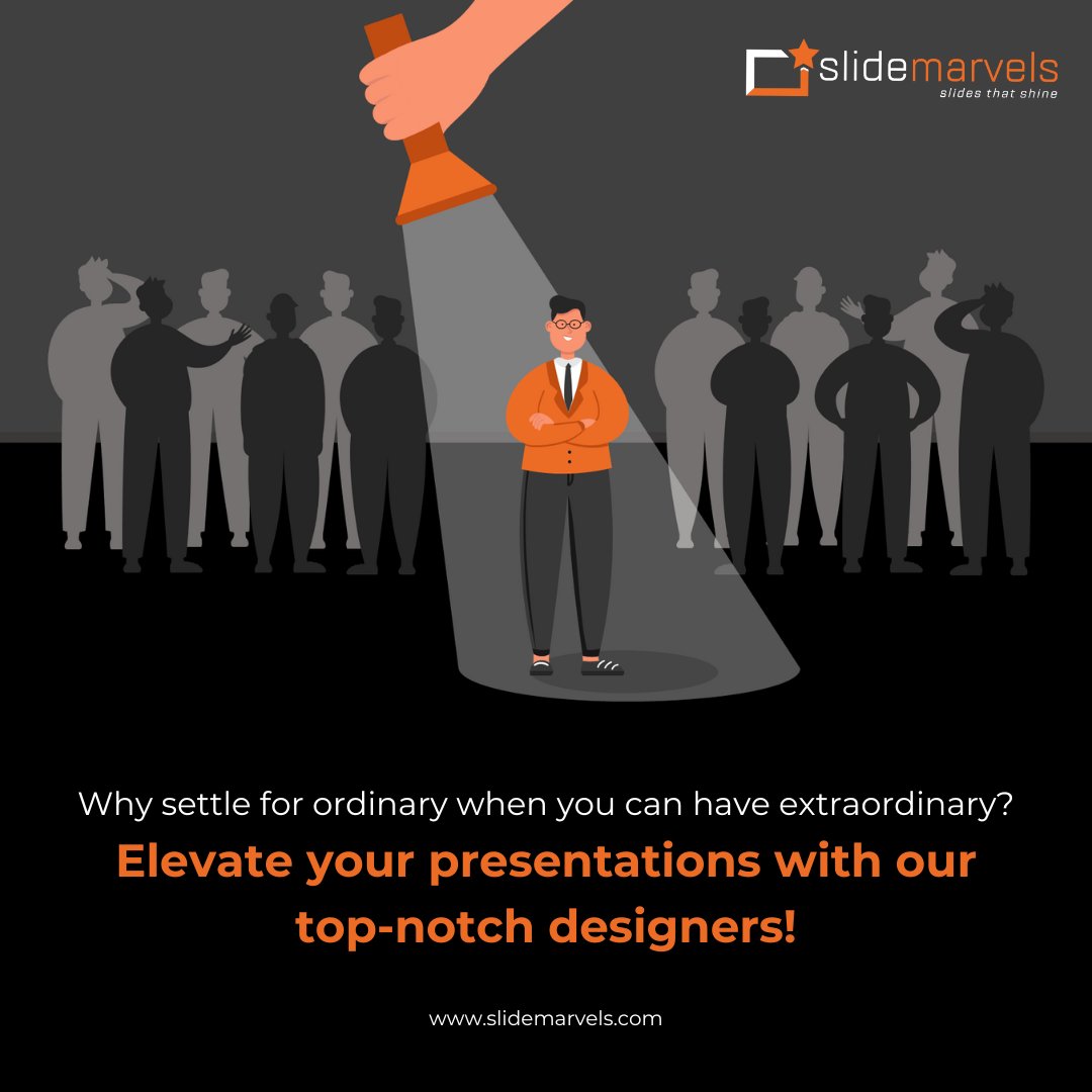 SlideMarvels's tweet photo. Don't settle for basic. Make your presentations exceptional with our expert designers! 🕶💥

#presentationdesigner #pptspecialist #powerpointpresentation #slidemarvels #documentspecialist #mckinsey #powerpointdesigner #businesspresentation #presentationdesign https://t.co/YTHzJsHvBH
