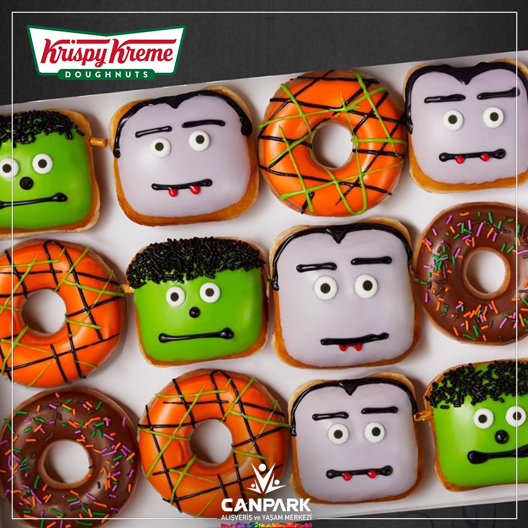 Halloween eğlencesini şimdiden yaşamak istersen senin ihtiyacın işte bu kutu. ☝️🦇🍩⁣ CanPark Krispy Kreme'de Monster Donatları kaçırmayın! 

#Canpark #Canparkavm #Canparkworld #alışveriş #avm #istanbul #yemek #halloween #monster #cadılarbayramı #tatlı #donut #KrispyKreme