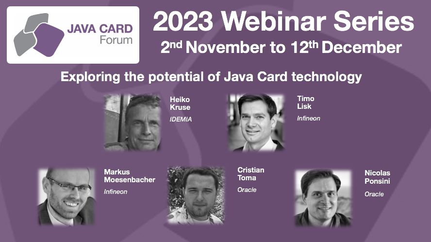 JavaCardForum's tweet photo. Register now for FREE for @JavaCardForum 2023 Webinar Series starting on 2Nov: https://t.co/cboo0QGpwH
#EU5G #digitalcurrency #EUDigitalIdentity #medical #developers https://t.co/evXhmfA0dc