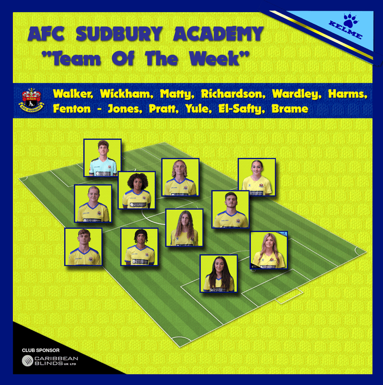AFCSudbury's tweet photo. AFC Sudbury Academy "Team Of The Week" #Pitchero
https://t.co/4hJUDI6JVP https://t.co/1oAfbtp7SN