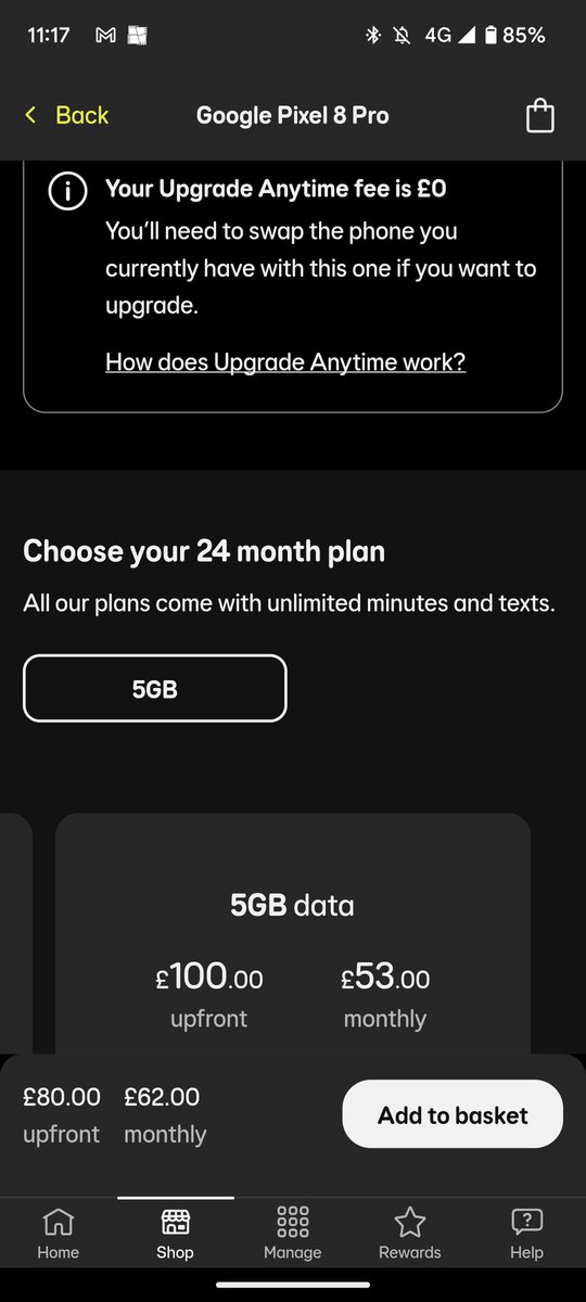 Darwent123's tweet photo. @EE I was looking to upgrade. To be honest I just noticed the price and changed my mind https://t.co/BCj91uQSX8