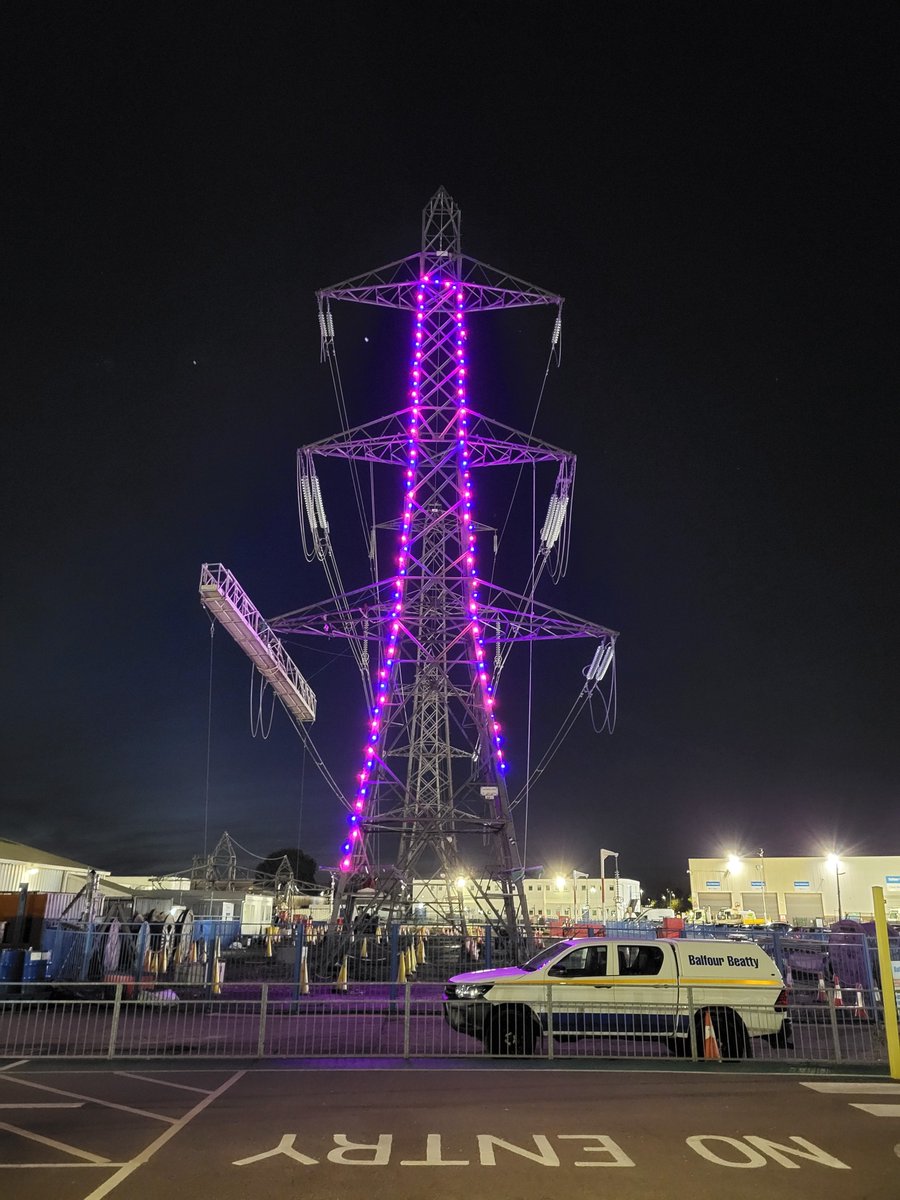 Balfour Beatty (@balfourbeatty) on Twitter photo Yesterday, we lit the Raynesway Overhead Line training towers with pink and blue lights to remember our colleagues who have lost babies, joining the UK’s Baby Loss Awareness ‘Wave of Light’ campaign. 
 #BLAW2022 Yesterday, we lit the Raynesway Overhead Line training towers with pink and blue lights to remember our colleagues who have lost babies, joining the UK’s Baby Loss Awareness ‘Wave of Light’ campaign. 
 #BLAW2022