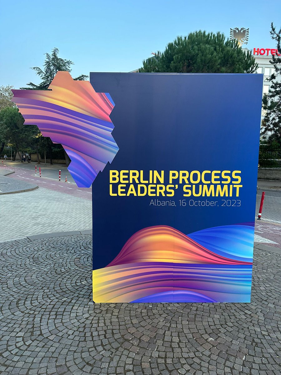 #Tirana hosts the Leaders' Summit of the #BerlinProcess, the first-ever to take place in the #WesternBalkans👏

We are happy to contribute to the discussion, underlining that we are #TogetherConnected 🇪🇺