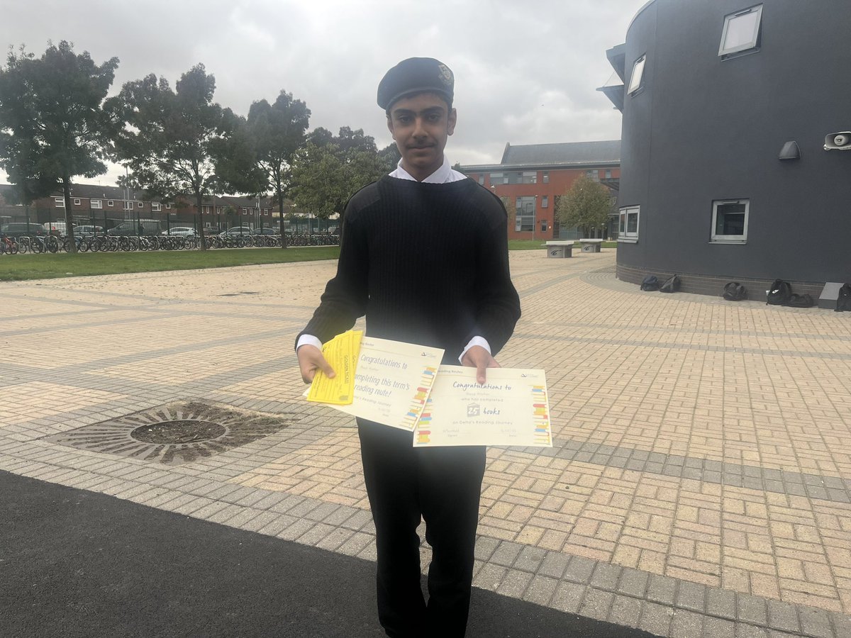 LRC_HTHA's tweet photo. Congratulations to both Dami (Y7) and Ahmed (Y9) who have read ALL of this term’s Reading Routes books! They have received 200 house points and golden tickets! ✨ https://t.co/MEBYz2e9wU