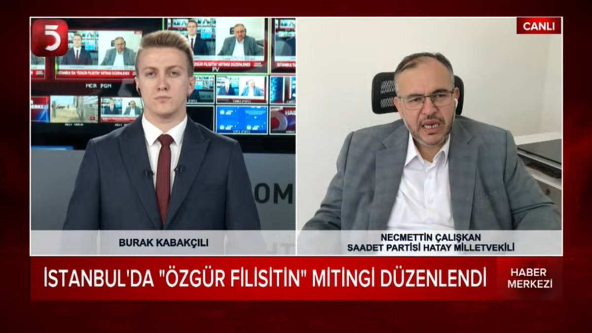 Hatay Milletvekilimiz Doç. Dr. Necmettin Çalışkan TV5 Haber Merkezinde değerlendirmelerde bulunuyor.
📺 youtube.com/live/rlu5-MWqD…