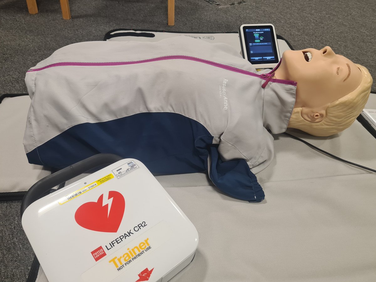 We're delivering CPR & AED sessions to non-clinical employees of @NHSForthValley this week as part of our efforts to build a nation of lifesavers @SaveALifeScot @NHSFV_Resus #RestartAHeart Day 2023