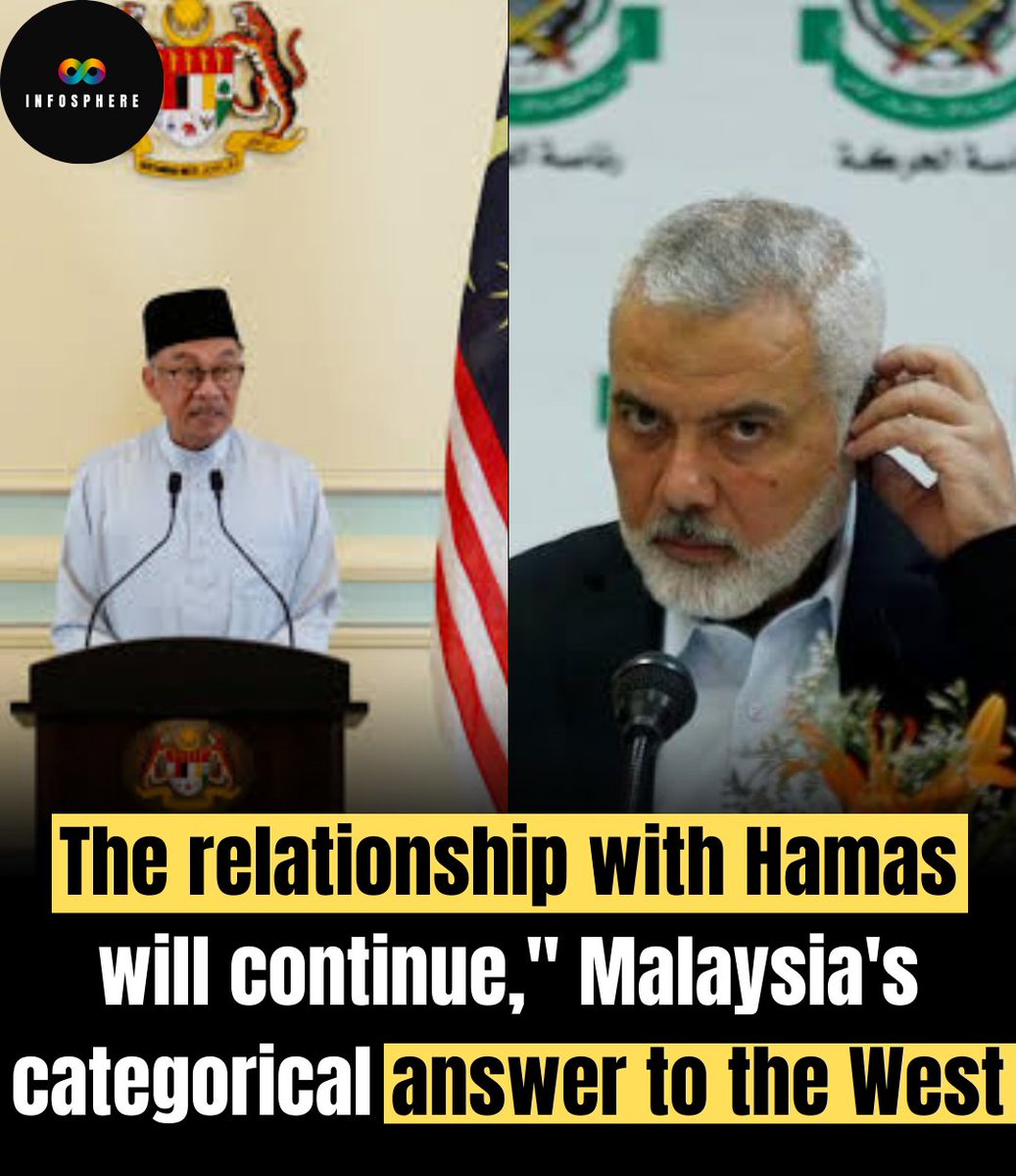 infosphers's tweet photo. Malaysian Prime Minister Anwar Ibrahim has said that Malaysia does not agree with Western pressure to condemn Hamas after this attack by southern Israel.

#MalaysiaStance
#HamasSupport
#PalestineGenocide #IsraelGazaWar https://t.co/RpFmxMa1RB