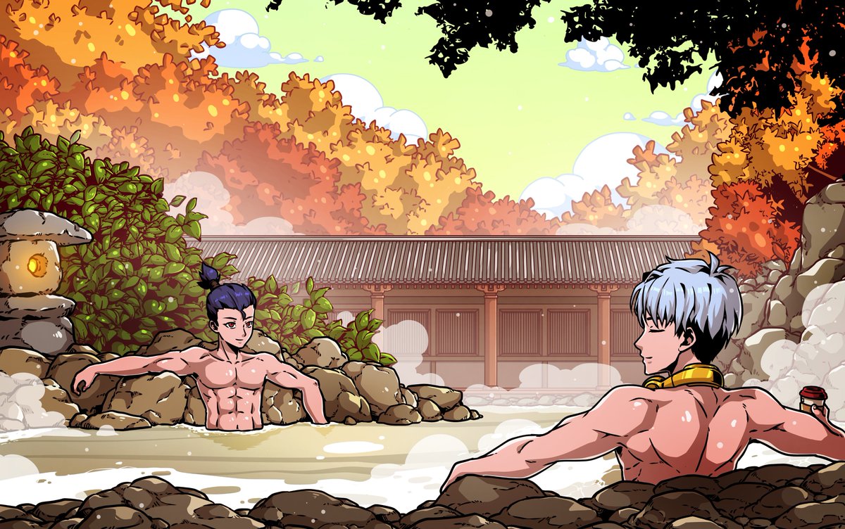 GM Legends 🫡 Wishing you a week full of energy.
Anyone up for some relaxation in an Onsen?♨️
Thank you <a href="/coffeeforval/">Val</a> for commissioning this artwork.
Art by @9FStudioCompany
Please connect with me if you want to create your own artwork.
