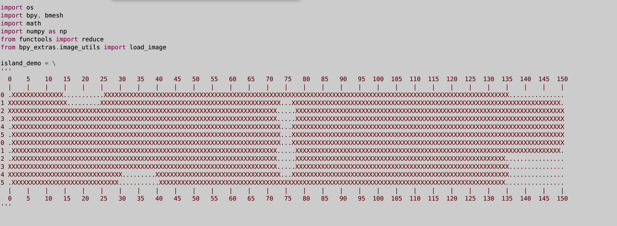 ppiecuch's tweet photo. Something I planned for some time: from 2d text array (description) to Blender textured panel (probably it will be some sort of the level background someday) #Blender #Godot #gamedev #indiedev https://t.co/HQPnfwzET4