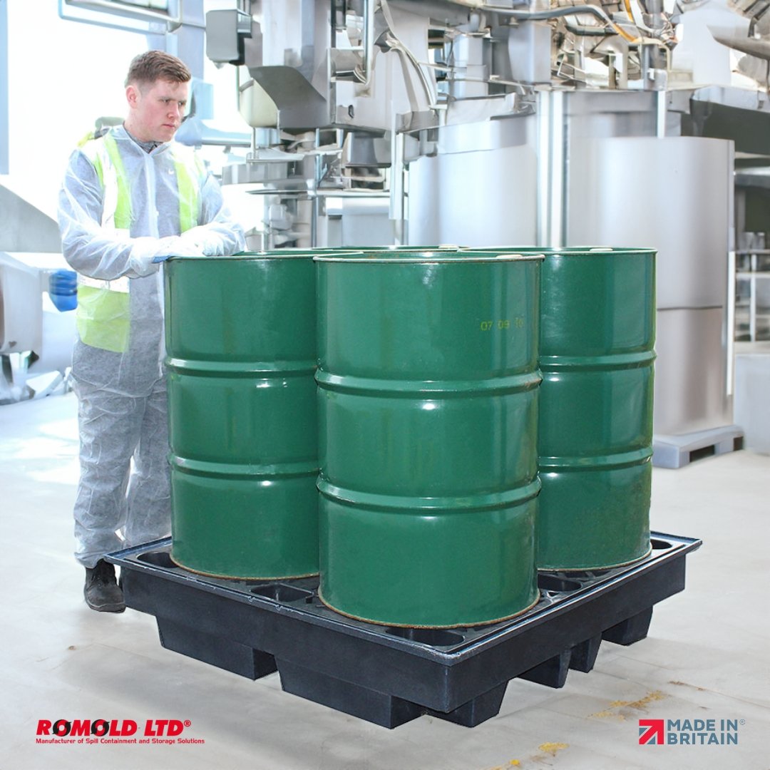 RomoldLtd's tweet image. Meet out Black Low Profile Spill Pallet, made entirely from recycled polyethylene. Ticks all the boxes for UK Oil Storage Regulations.

Think it might be a good fit for your customers? Find out more here: eu1.hubs.ly/H05LGwP0

#UKMade #SpillPallet #SpillContainment