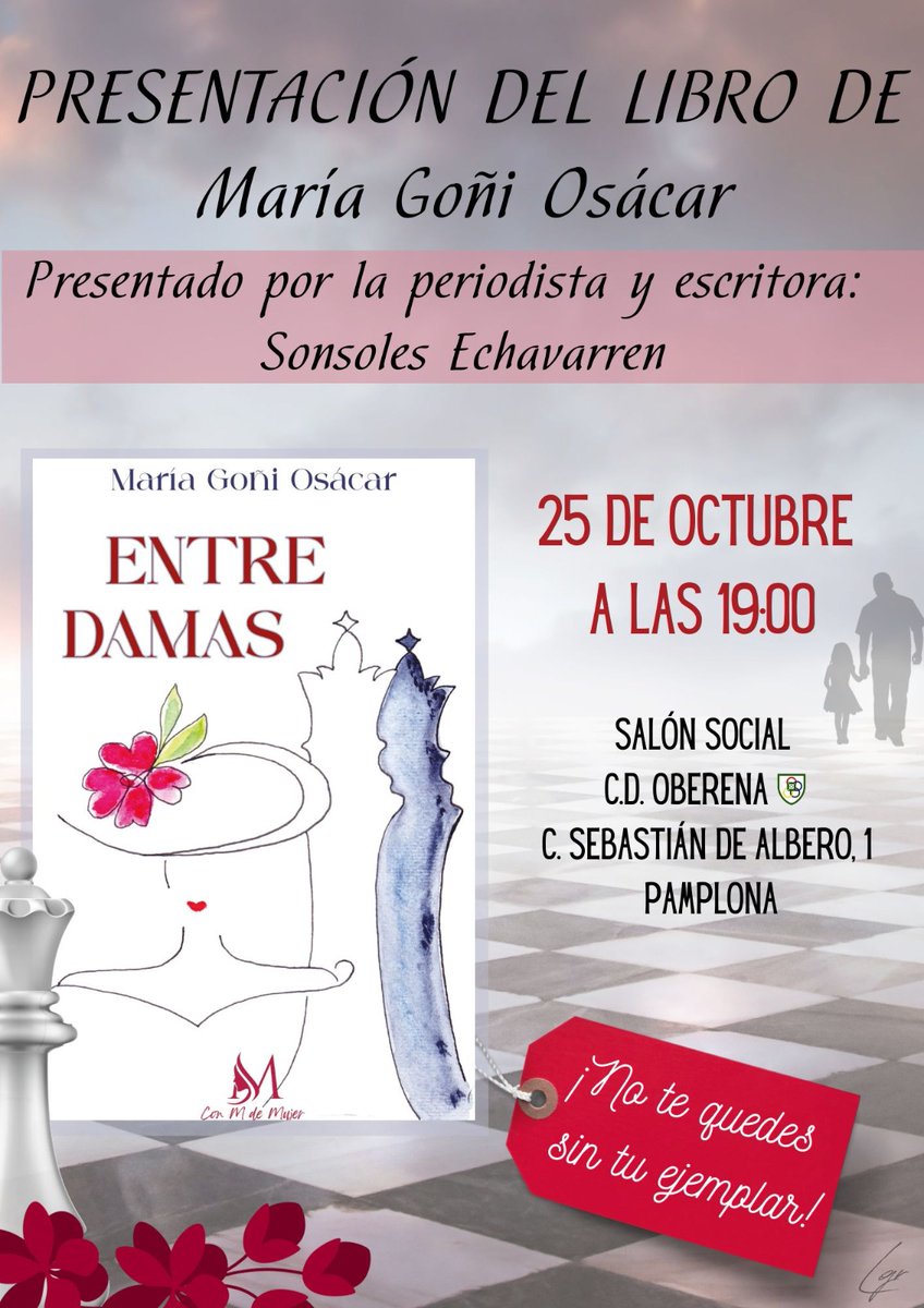 nie_ane's tweet photo. Hurrengo astea Oberenan.
El 25 de octubre a las 19.00 presentación de Maria Goñi. https://t.co/KuFxvzgi3r