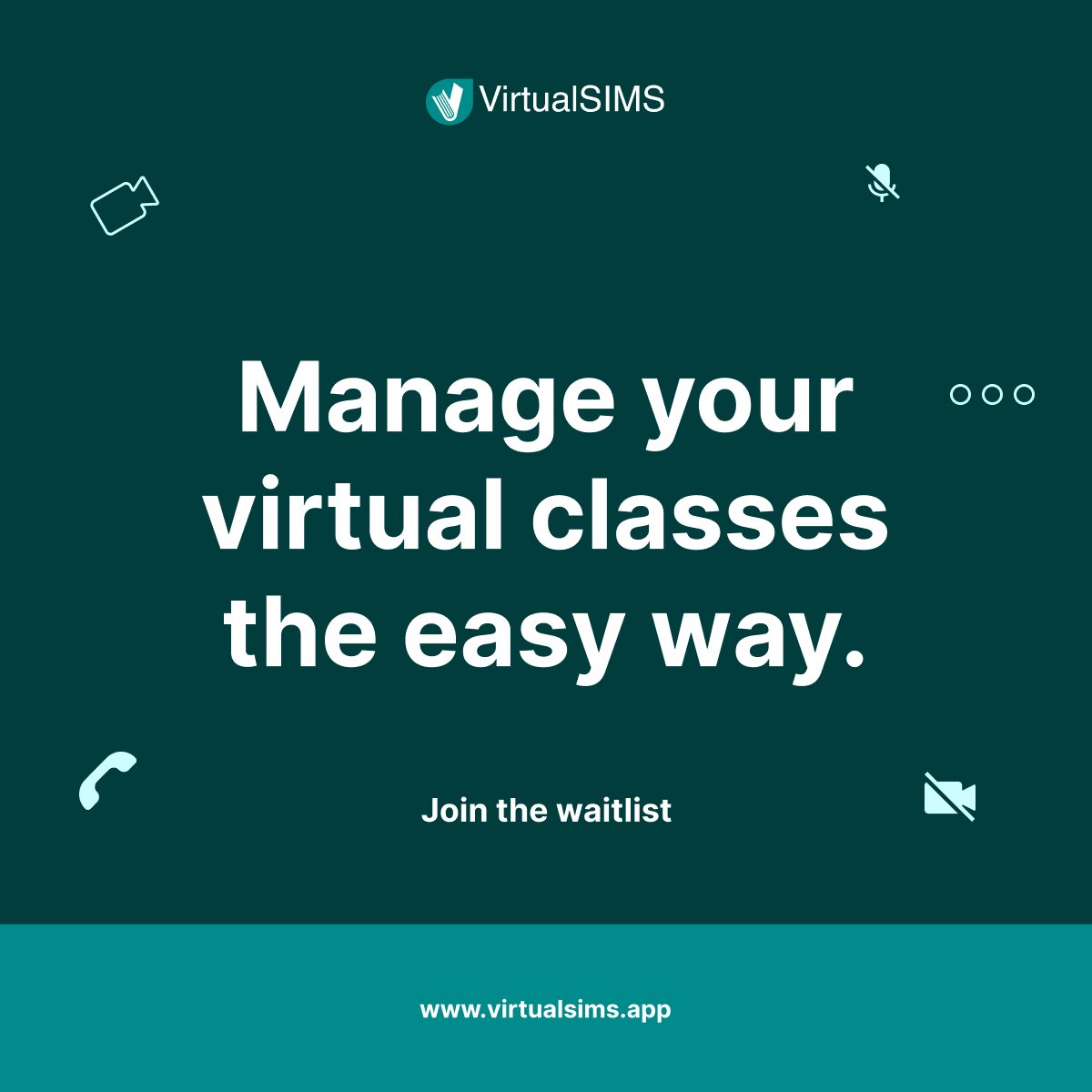 virtualsimsapp's tweet photo. With VirtualSIMS, you stay in control by managing your classes, schedules, and students with ease.
It’s time you take your tutoring business to the next level.
Visit https://t.co/7w5NQsWNFd to get started
#OnlineLearning #OnlineTutor #LessonTeacher #HomeTutor #VirtualSIMS https://t.co/5bkCsEMpvt
