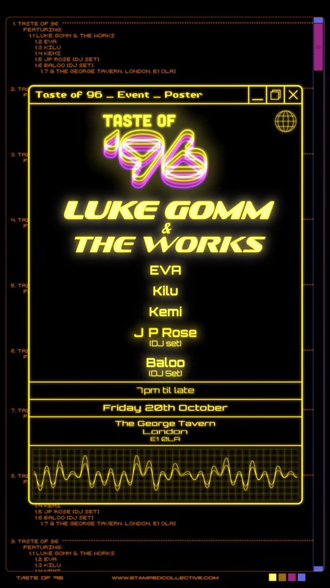 Catch <a href="/LukeGommMusic/">Luke Gomm</a> live on October 20th at The George Tavern, London 💛