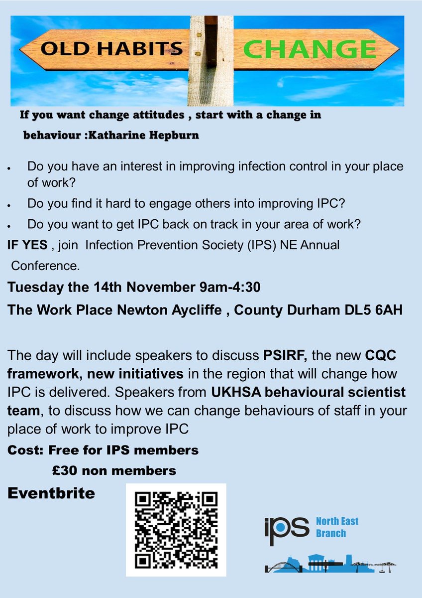 👇🏼IPS north east branch conference is now open for booking for 14th November. 
Great day planned by the team, hope you can join us
