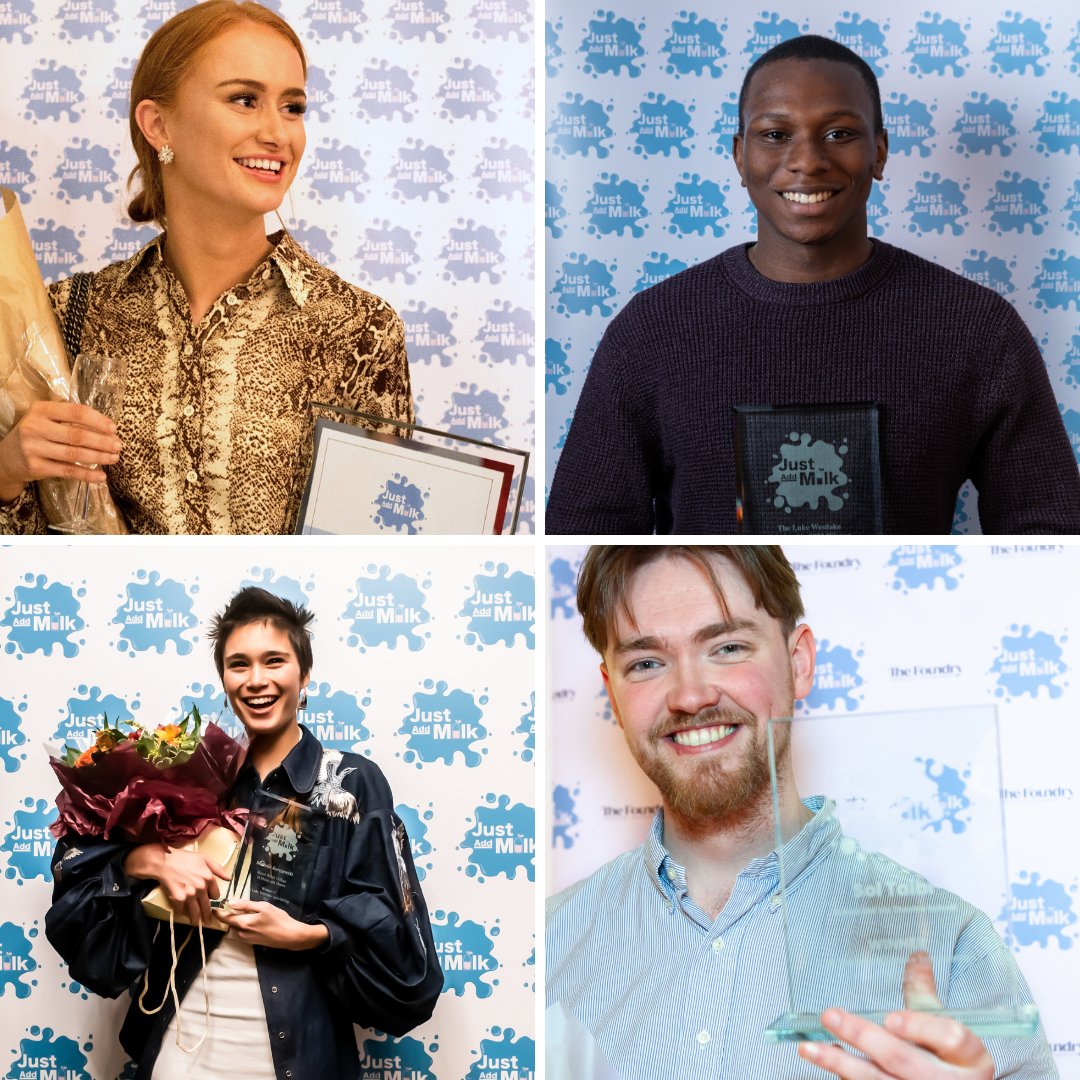 4 winners for the Luke Westlake Scholarship so far - who will be joining the class of 2023? 🎓

🚨 Applications close this Friday at 6pm - only 5 days left 2nd year drama students!

→ justaddmilkjam.com/scholarship/20…