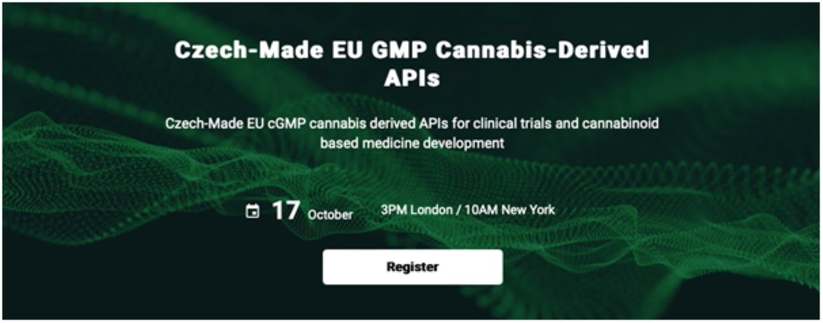 CBDepotEU's tweet photo. PN Update: CBDepot and CB21 Pharma webinar on Czech-sourced cGMP cannabinoid APIs https://t.co/7MEgCleq6U #CBDepot #HempCBD #GMP https://t.co/dHkkNYNvGk