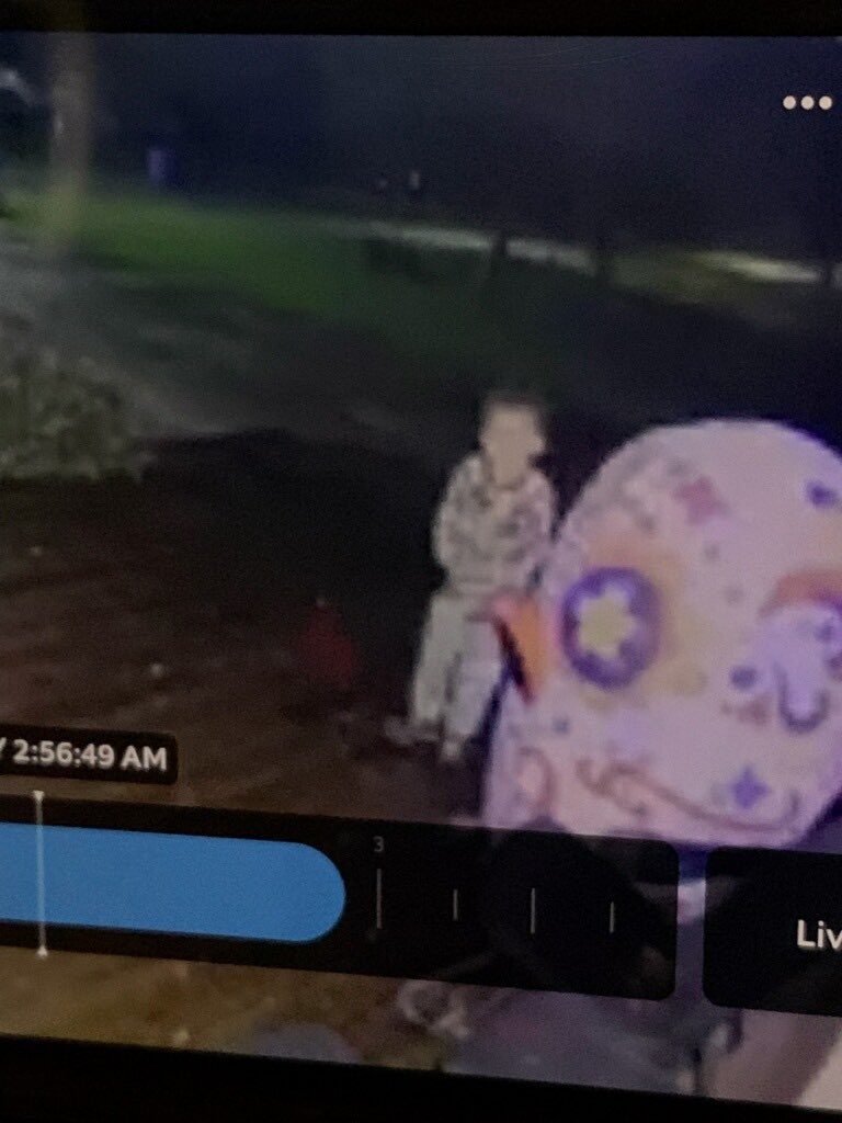 LansingPolice's tweet photo. UPDATE:

Camden was spotted on the 3100 block of Creston Avenue around 2:56 a.m. He was seen wearing long sleeve pajamas. Camden really likes Halloween decorations, so if you have a holiday display or a ring camera, please check and watch carefully. https://t.co/Tnp9ZTIhXR